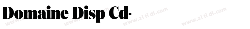 Domaine Disp Cd字体转换 Domaine Disp Cd字体转换